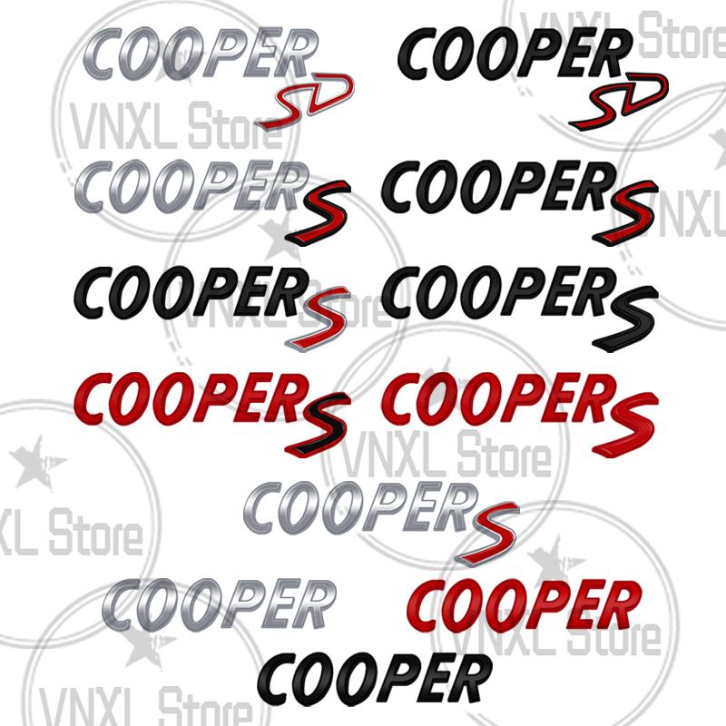 Car-Styling Metal COOPER SD Emblem Car Trunk Body Stickers For Mini Cooper S JCW R55 R56 R57 R58 F54 F55 F56 F57 F60 Countryman