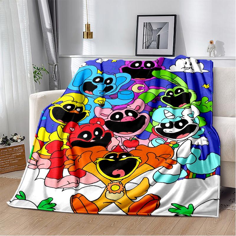 Cartoon S-Smiling C-Critters Catnap Craftycorn Soft Plush Blanket,Flannel Throw Blanket for Living Room Bedroom Bed Sofa Cover