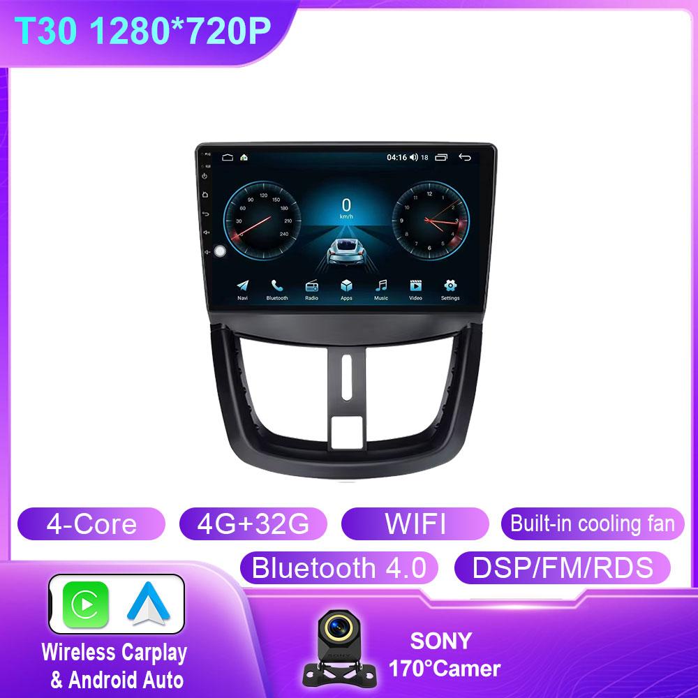 

Car Radio Player For Peugeot 207 207CC 2006 - 2015 wireless CarPlay Android Auto car intelligent systems GPS 4G WIFI BT No 2 din