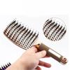 Bristle Nylon Massage Brush Wet Curly Straight Comb Professional Straight Curly Hair Styling Brush for Salon Home Use