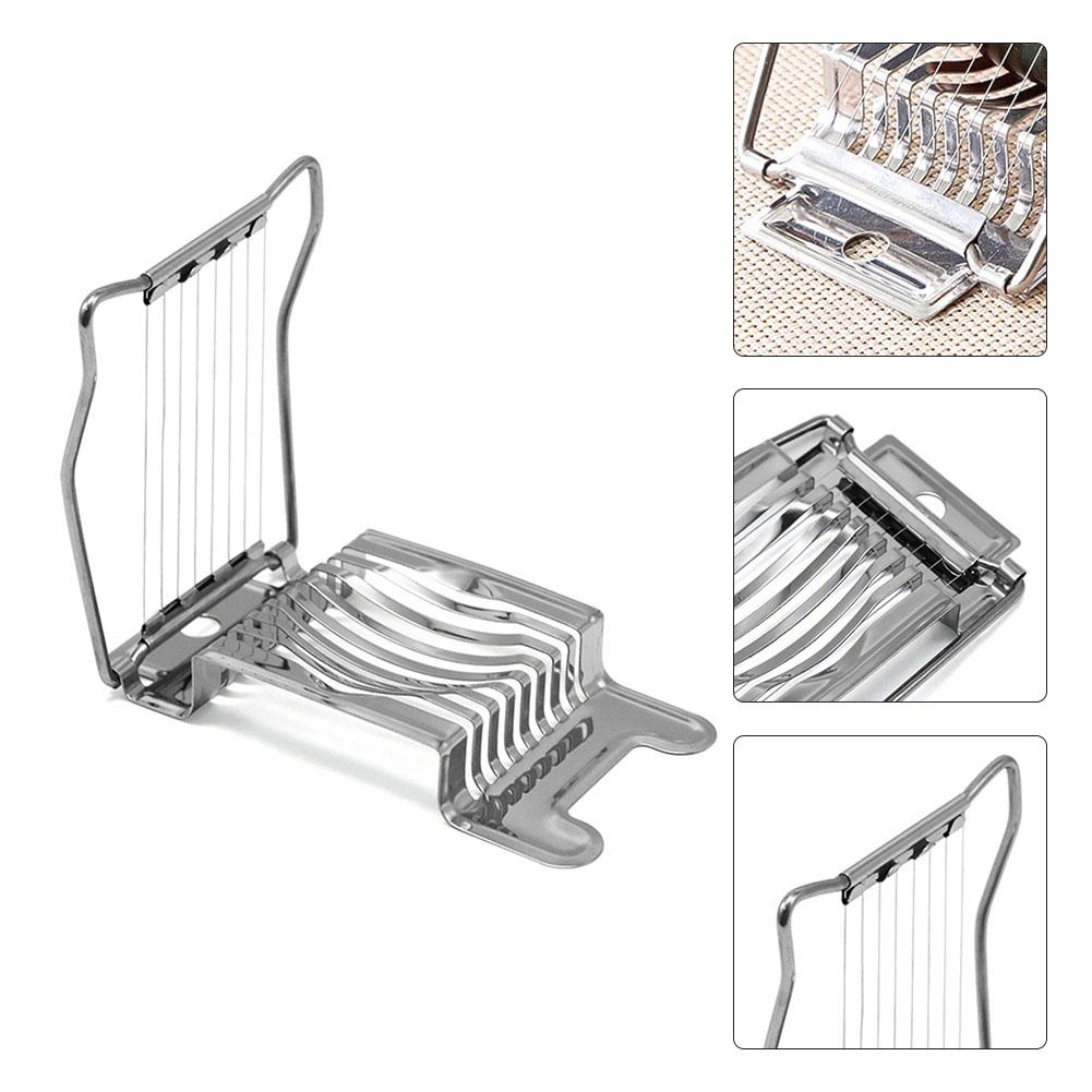 13.5x 9x2.5cm Egg Slicer Cutter Premium Save Time Silver