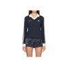 Adidas Originals X Sporty & Rich Adidas Trefoil X Sporty & Rich Striped Logo Long Sleeve T-Shirt Women Tops Ink-Black IN5248
