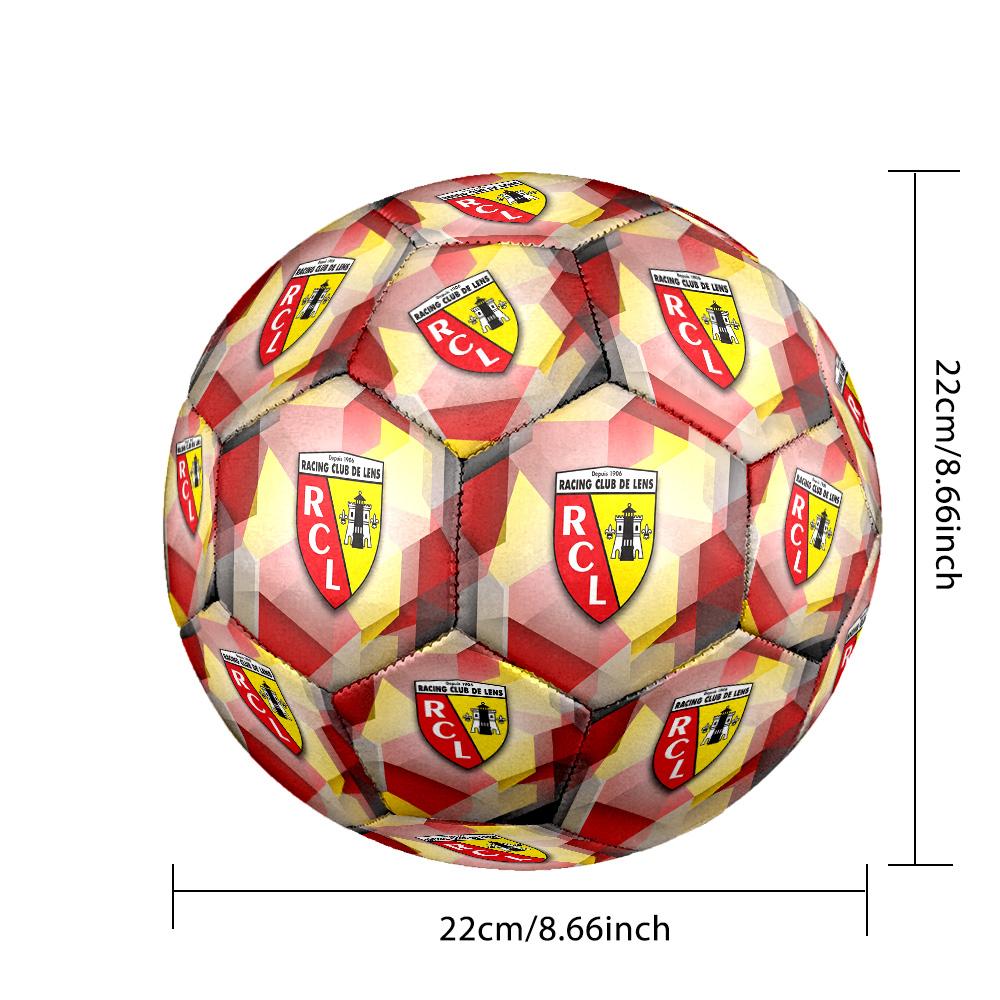 Lens FC Size 5 Standard Football Durable Training Match Soccer Ball for Adult Outdoor Sports