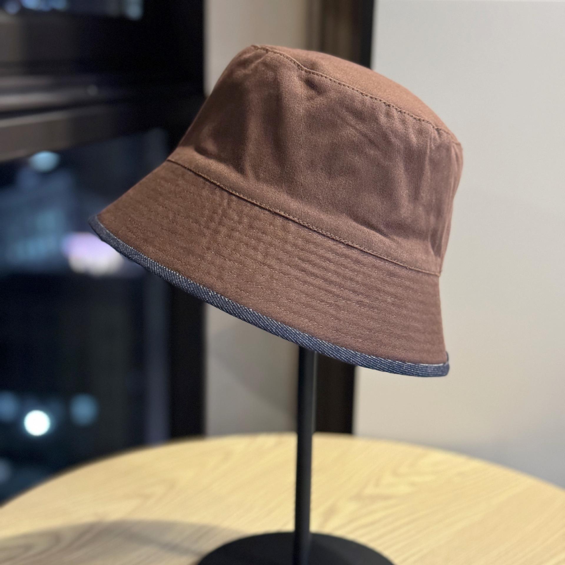 

Ретро джинсовая шляпа-рыбак для женщин в осенне-зимней моде, универсальная шляпа-ведро, скрывающая лицо и делающая его меньше, солнцезащитная шляпа-ведро one size