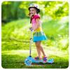 Adjustable Three-Wheel Scooter With Led Light-Up Wheels, Blue