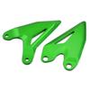 LEDISHUN Footpeg Heel Plate Guard Protector for Kawasaki Ninja 400 Z400 (2018-2024), Ninja 250 Z250 (2019-2024), Z e-1 Ninja e-1 (2024) (Green)
