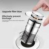 1PCS Universal Rebound Drain Plug Filter Metal Basin Pop-up Sink Filter with Hair Catcher Bathroom Sink Drain Stopper