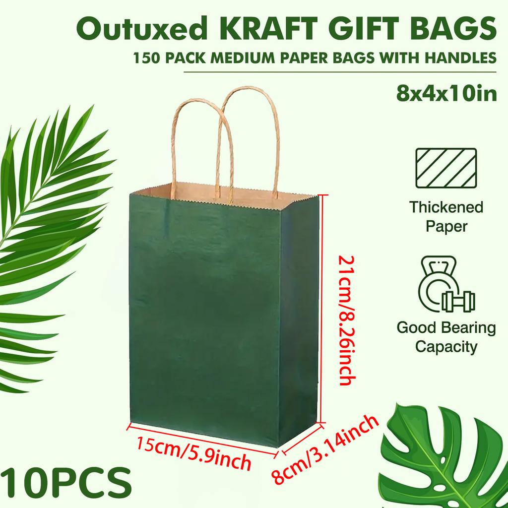 Paper Bags with Handles, Gift Bags Bulk, Retail Bags, Shopping, Milk Tea bags, Eco-friendly Portable Bags
