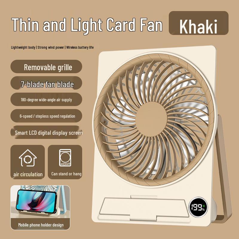 26-Year Model: Portable Silent Mini Desktop Fan with Long-lasting Battery