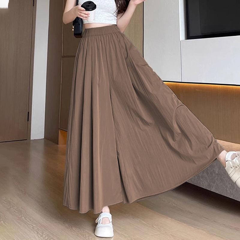 

Оранжевые шорты-кюлоты Yamamoto из ледяного шелка - Женские летние брюки свободного кроя с драпировкой и широкими штанинами M (Approx. 45-52 kg)