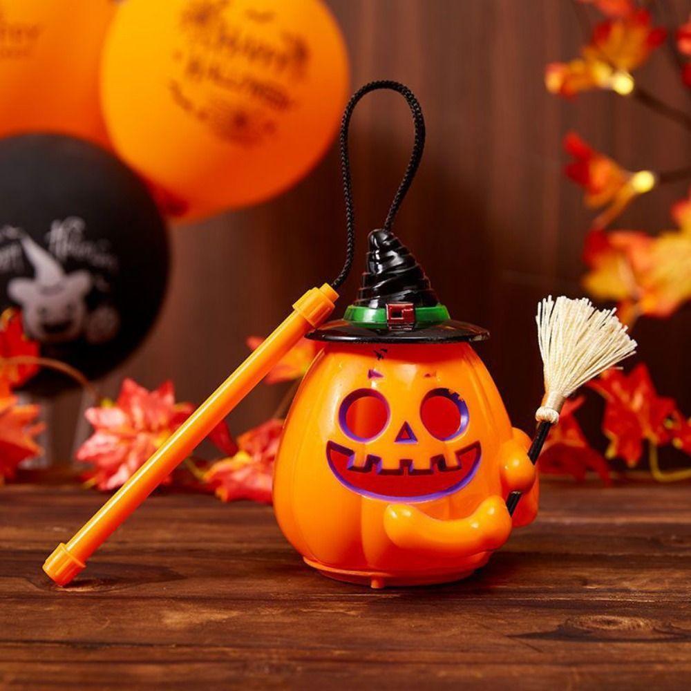 

Novelty Funny Halloween Pumpkin Lantern LED Festival Dress Up Props Home Party