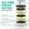 Dog Water Fountain Filters Replacement 4 Pack,2 Months Set of Water Filter Replacement for SwSun Large Pet Water Fountain Stainless Steel,7 Layer