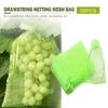 50PCS Fruit Protection Drawstring Bags Reusable Insect Proof Mesh Bags Pest Barrier Covers for Fruit Tree Plants Garden Supplies