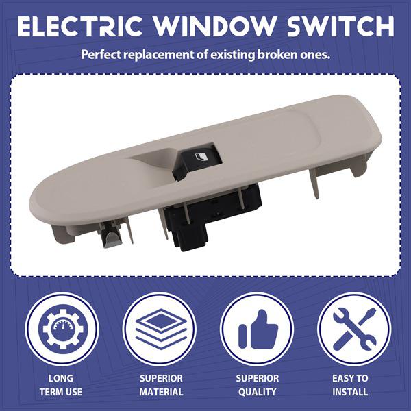 96657929ZE: Compatible Window Regulator Switch for Peugeot 208, 308, 2008, 408 & Citroen C5