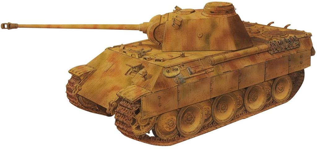 Platz WWII German Panther D Type Coating Plastic Model DR6428 1/35 w/Zimmerit
