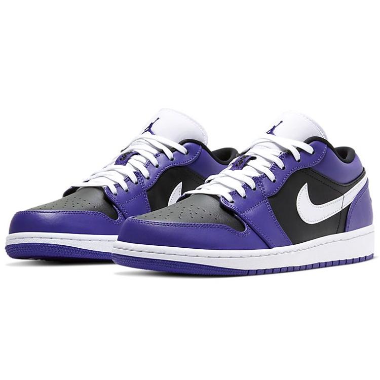 Air Jordan 1 Low 'Court Purple Black' Men's 553558-501