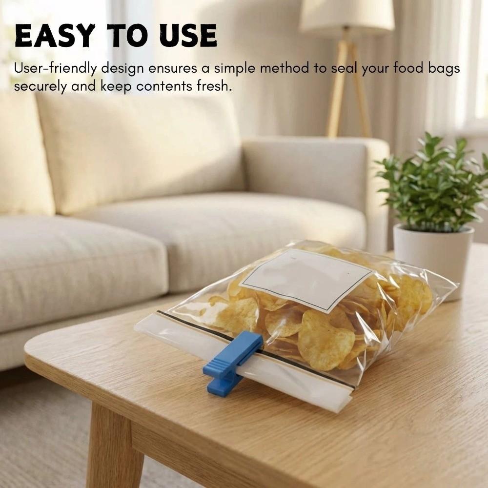 10PCS Plastic Food Packaging Clips Moisture Proof Fresh-Keeping Clamp Bag Sealing Clips  Kitchen Use