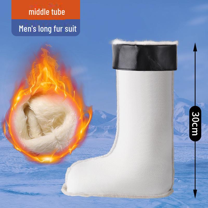 

2025 Мужские и женские зимние резиновые сапоги с утеплителем из бархата, толстым резиновым верхом и хлопковой внутренней подкладкой 42/43 universal