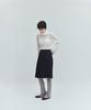 YOUTH Pleats Midi Skirt - Navy