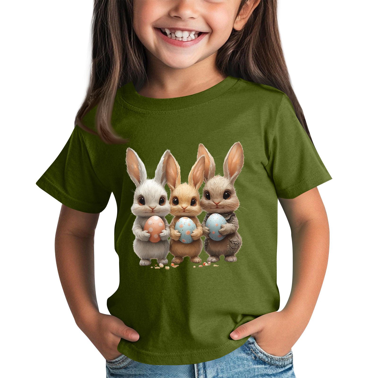 

Детская футболка с коротким рукавом и принтом животных, повседневный топ 120