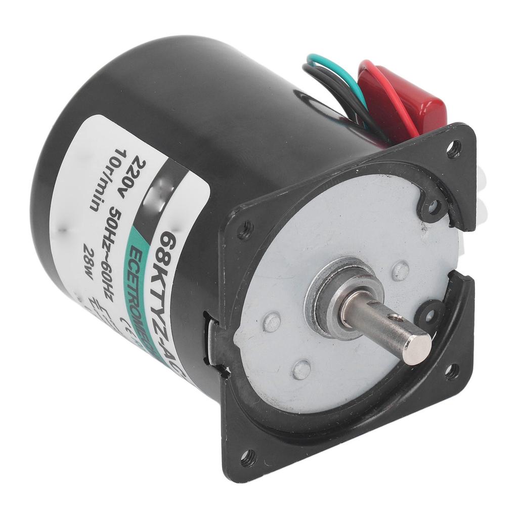 28W 220VAC Reduction Motor Metal Gears Copper Coil Low Speed CW CCW Large Torsion Gear Motor