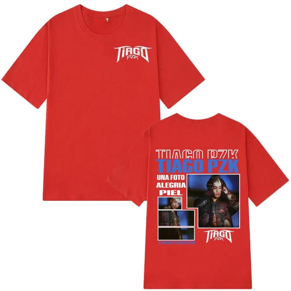 Rapper TIAGO PZK Album 2026 Tour Tee Men Women Hip Hop Tshirts Summer Harajuku Oversized Cotton Gothic Punk Tshirts Streetwear
