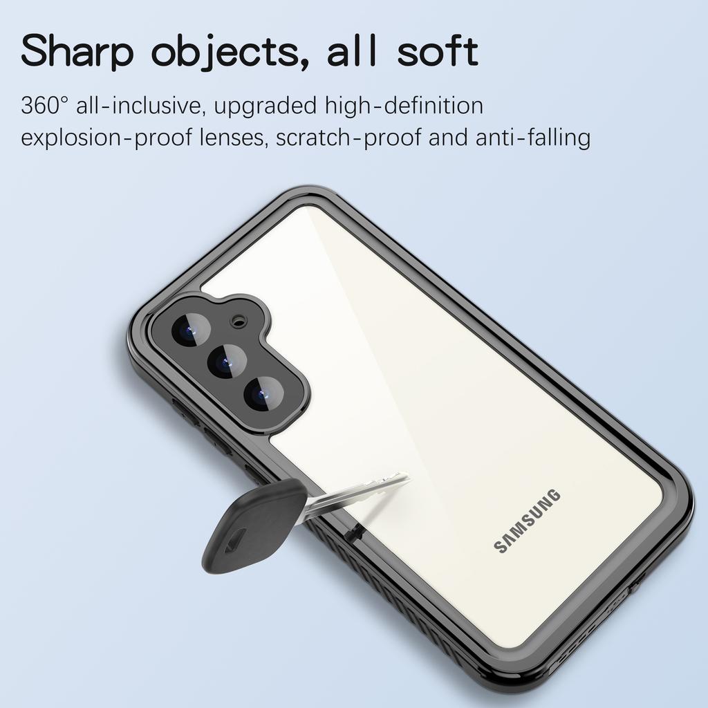 REDPEPPER FS Series for Samsung Galaxy S23 FE Snorkeling Diving Case Full Protection IP68 Waterproof Clear Phone Cover