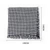 Spring Autumn Winter Warm Shawl Women's Imitation Cashmere Black White Houndstooth Square Scarf