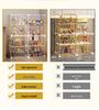 Transparent Toy Display Case: Dustproof Imitation Acrylic Rack for Model Storage and Home Use