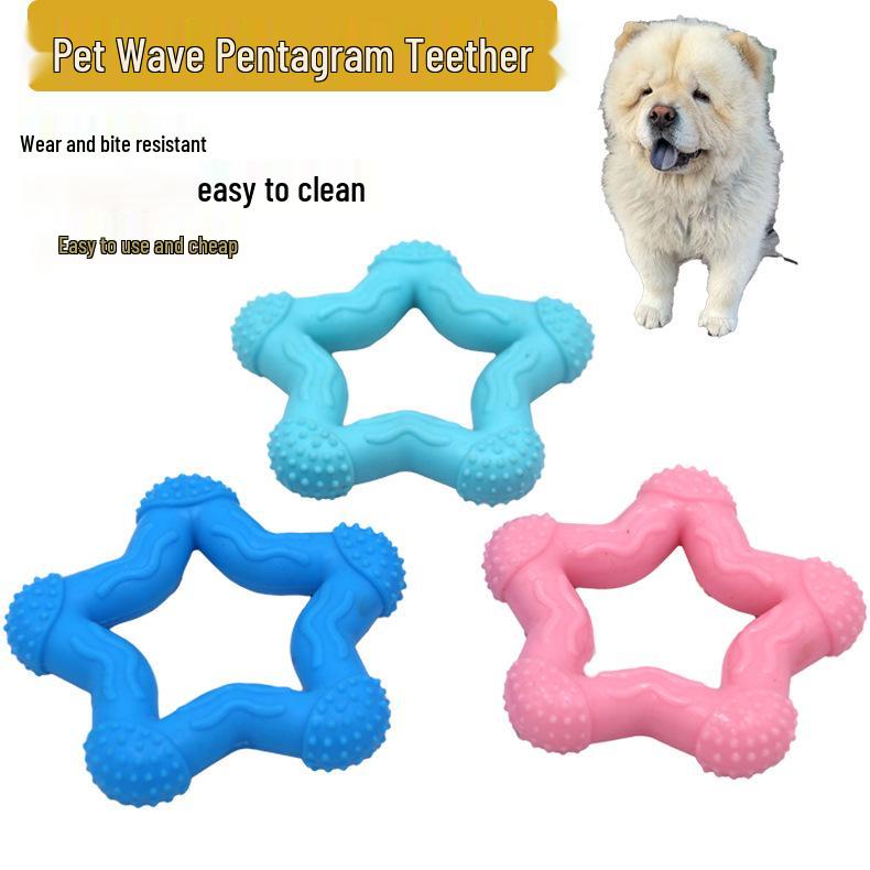 Durable Star Teether Chew Stick for Dogs - Teeth Cleaning Pet Toy