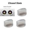 6PCS Central Socket Gas Stove Knobs Indicator Hole Replacement Stove Knobs  Kitchen Stove
