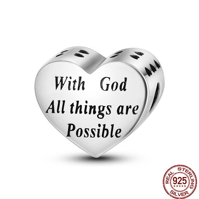 925 Sterling Silver Angel Mom Family Love Heart Series Beads Fit Original Fasion Charms Bracelets Women DIY Jewelry Gift