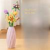 Vase Bouquet Building Blocks Flower Holiday Decoration Children Girls Matching Gift Toys
