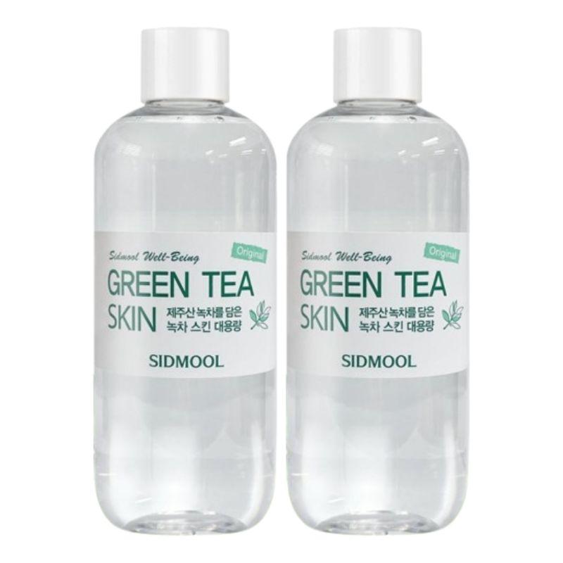 SIDMOOL Tónico Facial Original Well-Being Té Verde 500ml Agua de Té Verde de Jeju 5% Extracto de Té Verde 0.5% EGCG Ácido Hialurónico