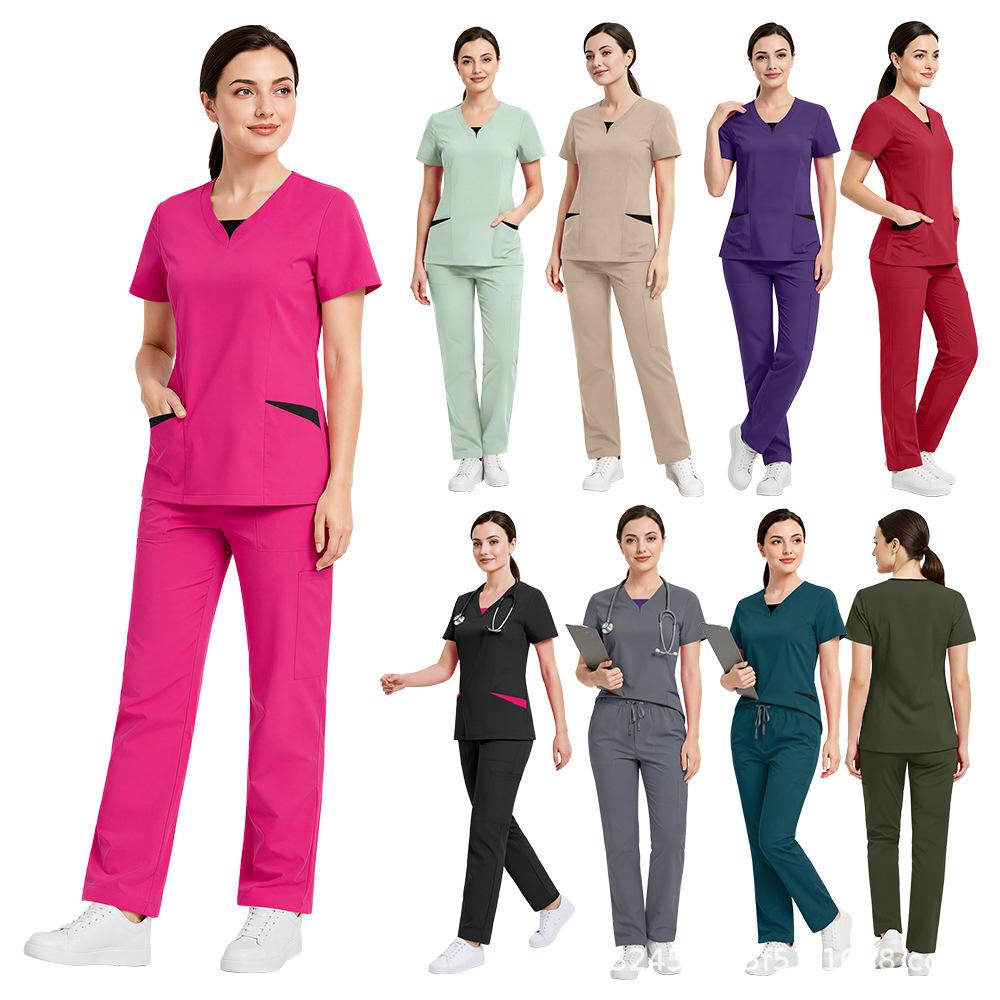 Handclothes Short Sleeves Comfortable Surgical Overalls Doctor'S Men'S And Women'S Separate Suit Dental Brush Handclothes Handclothes