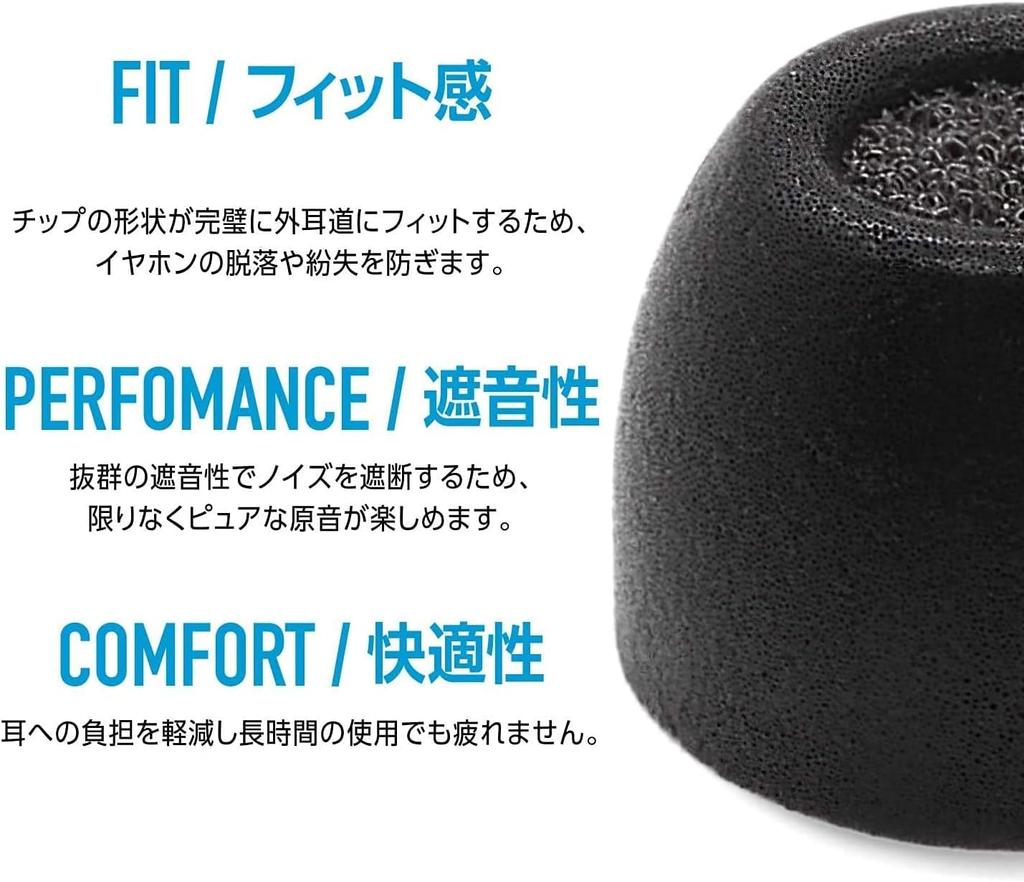 Comply TrueGrip Pro Assorted Sizes 3 Pairs TW-200-A Earbuds, (S/M/L), [Noise Reduction/Comfortable Fit/Slip-Resistant]