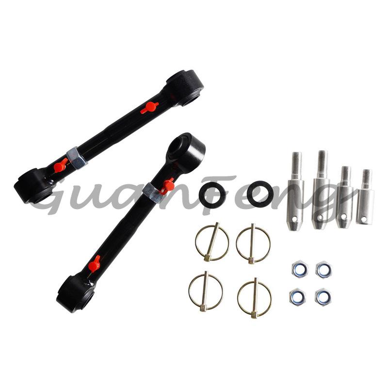 Car Adjustable Front Swing Link 2007-2018 For Jeep Wrangler JK JKS Front Sway Bar Links Disconnects for 2.5-6" Lifts