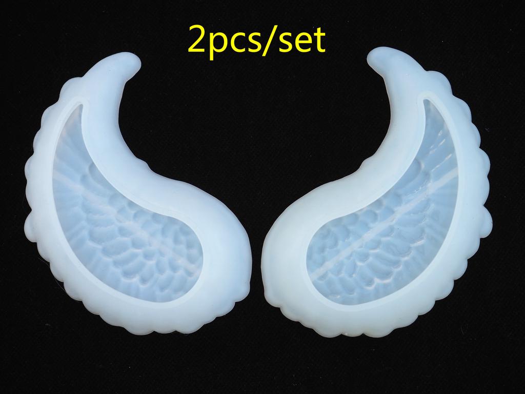 Nye gjør-det-selv silikonvinger Epoksyformkake Godteri sjokoladefondantsåpe Lysform Kakedekoreringsverktøy