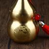 Brass Gourd Feng Shui Ornament With Tassel Feng Shui Decorative Collectible For Prosperity And Longevity Home Office Desk Decor