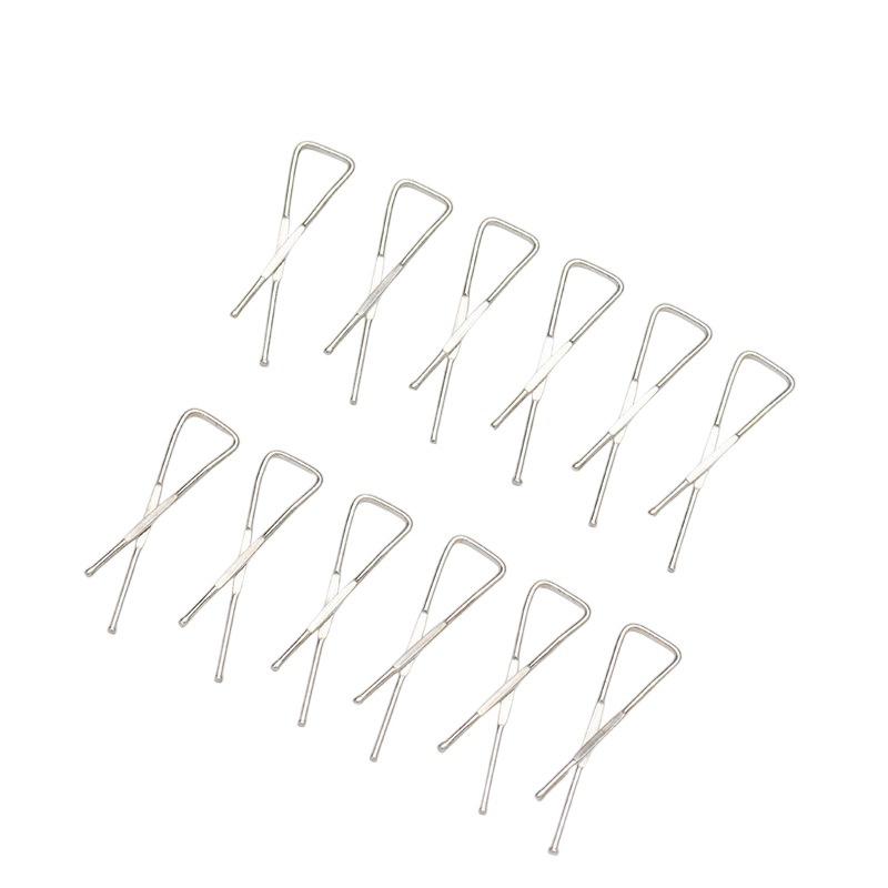 

50Pcs About 33Mm Long Iron Clips For Garment Shirt Collar Package Diy Sewing Supplies