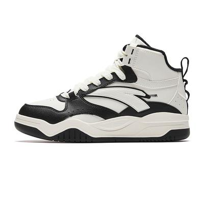 High Top Casual Skate Shoes White Black Women 922348903-2