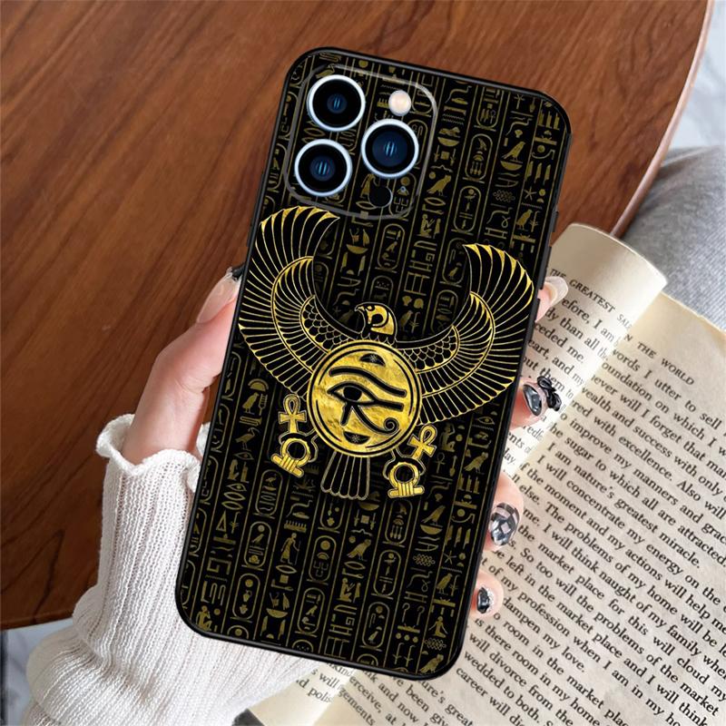 Egyptian Eye Of Horus Phone Case For iPhone 16 14 13 12 11 15 Pro Max Plus 12 13 Mini XR 16e Funda Silicone Cover