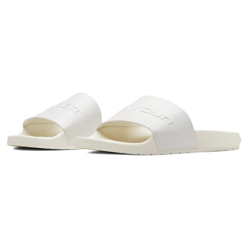 Under Armour Core Remix Unisex White Slides 3021282-101