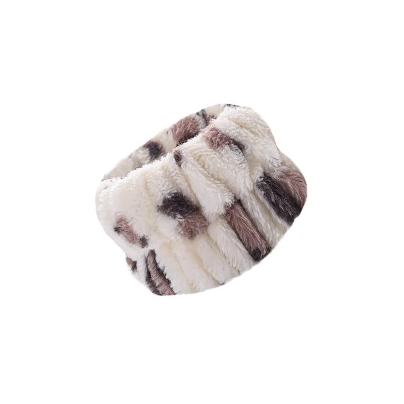 One Pair Washing Face Spa Wrist Washband Hair Band Solid Color Microfiber Absorbent Hair Accesories Headwrap Handmade Makeup