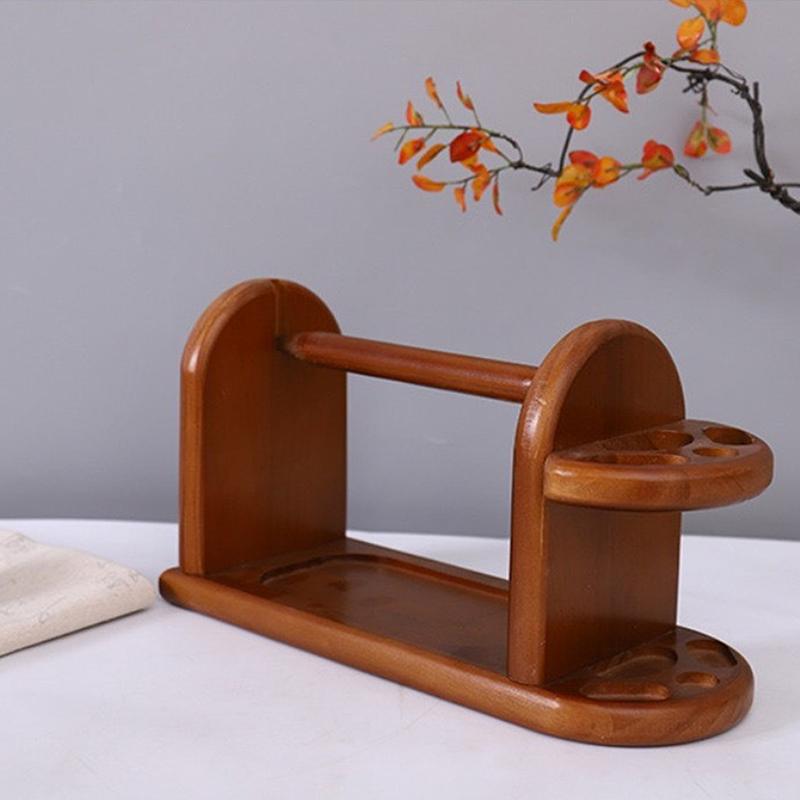 Wooden Yarn Holder Spinning Knitting Tools Crochet Yarn Holder Rotating Thread Spool Wool Ball Winder Rotation Spinner
