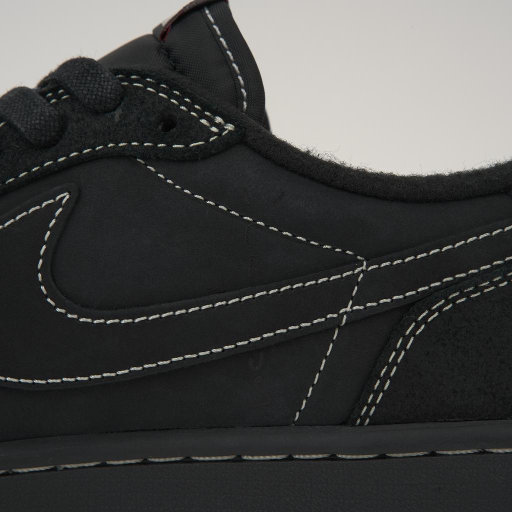 Travis Scott x Air Jordan 1 Retro Low OG SP Black Phantom Unisex-Sneaker Universitätsrot DM7866-001