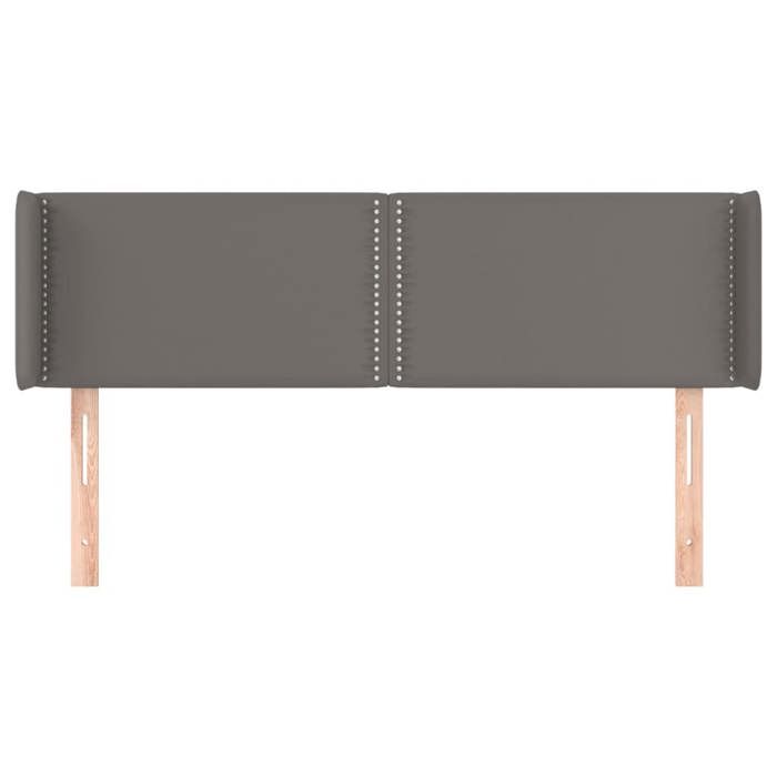 Exclusive House - Headboard with Ears Grey 147x16x78/88 Cm Faux Leather
