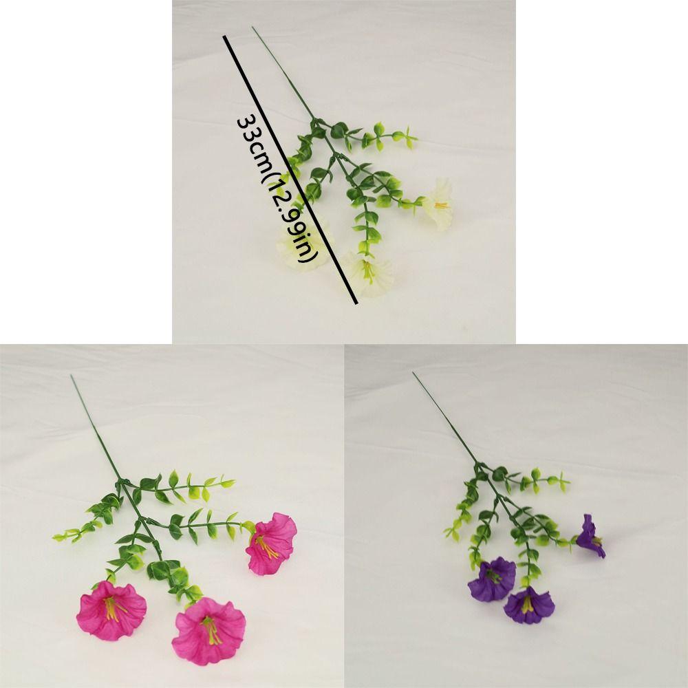 UV Resistant Artificial Morning Glory Flowers Lifelike Simulation Silk Flower  Outdoor