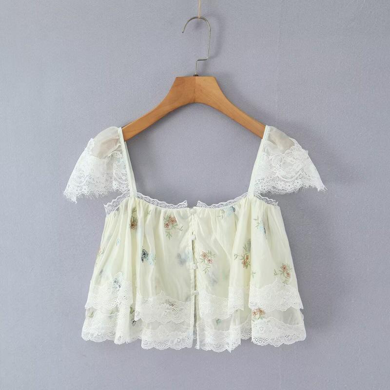 2026 Chic Lace Patchwork 2-Piece Set: Backless Top & High-Waisted Skirt