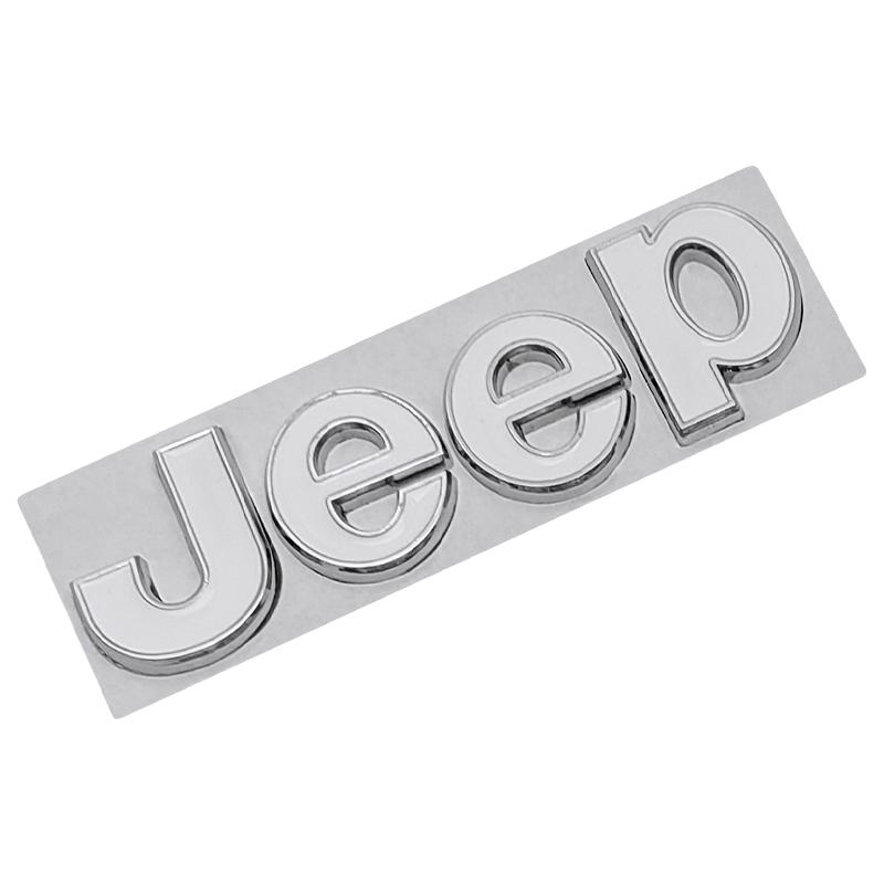 13.5X4cm Metal for Jeep Grand Cherokee Wrangler Renegade Patriot Compass Liberty Commander Car Front Trunk Side Emblem Stickers